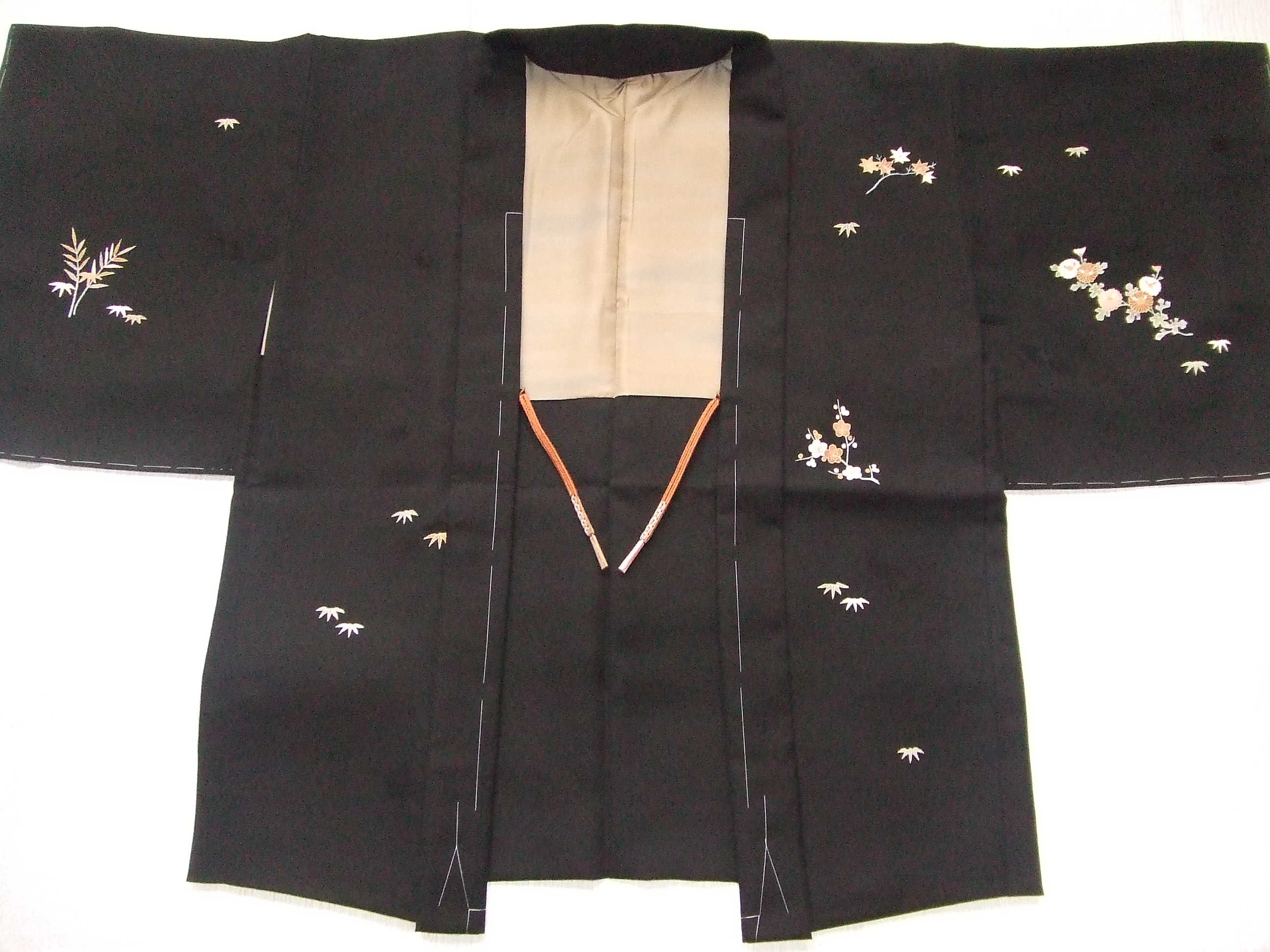 黒地絵羽織