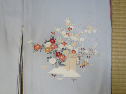 柄を足した部分を示した写真