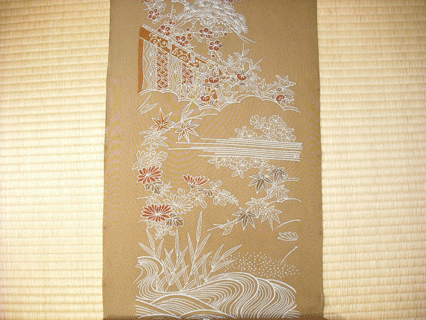 縮緬訪問着御所模様