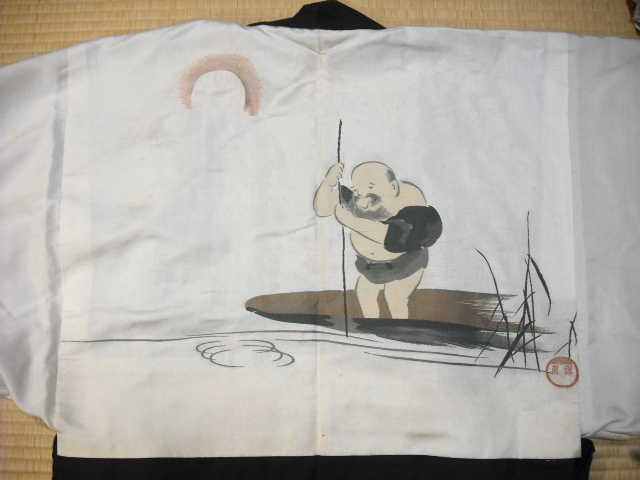 織物の男物羽織裏