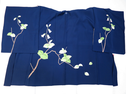 ホタルブクロ模様の羽織