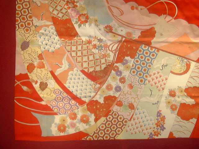 本振袖　几帳模様