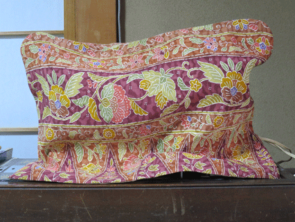 ちりめん小紋のミシンカバー