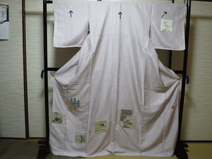 三つ紋絽刺し訪問着