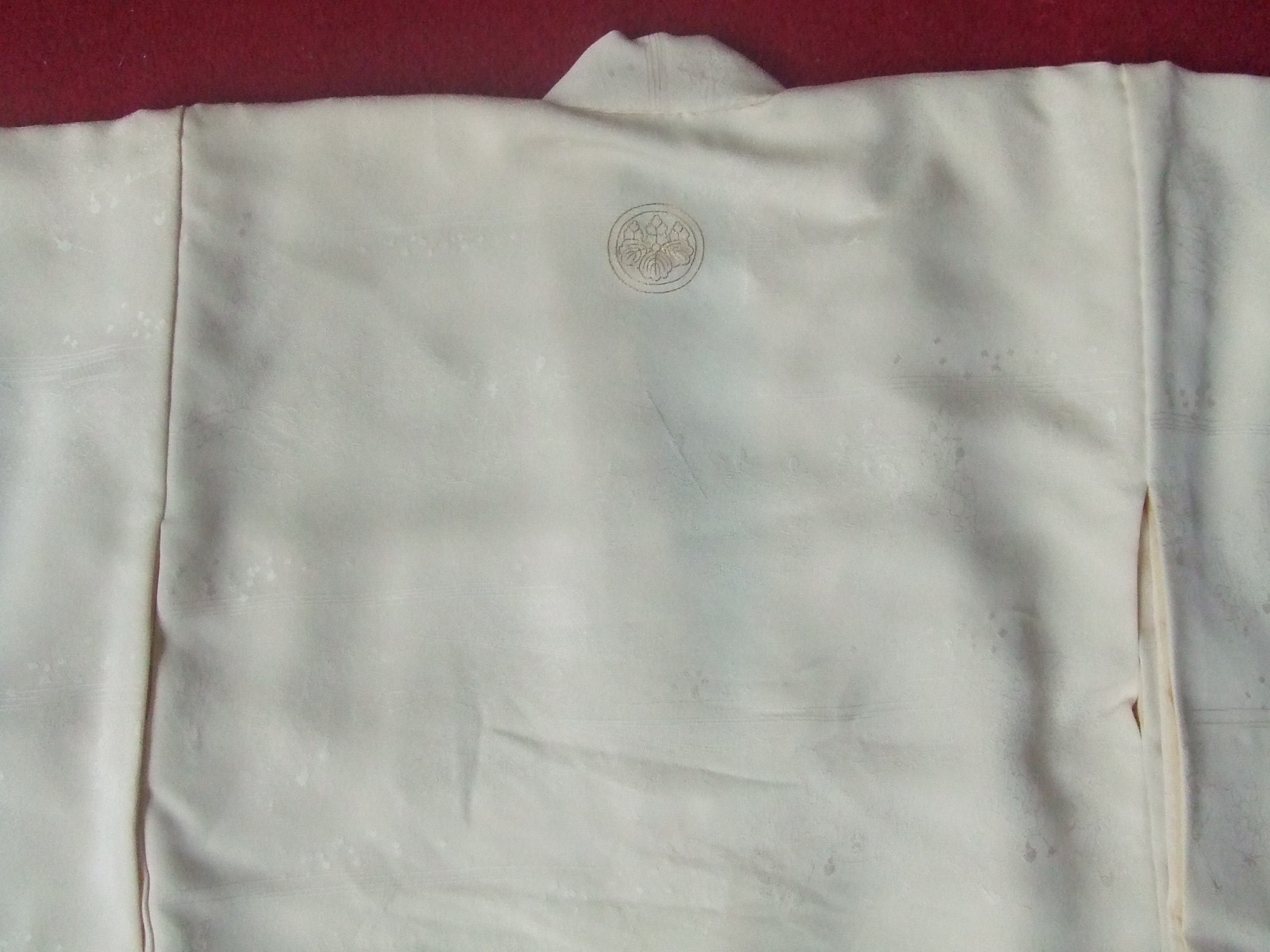 白地宮参り着物