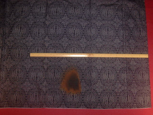 大島紬焼けこげ