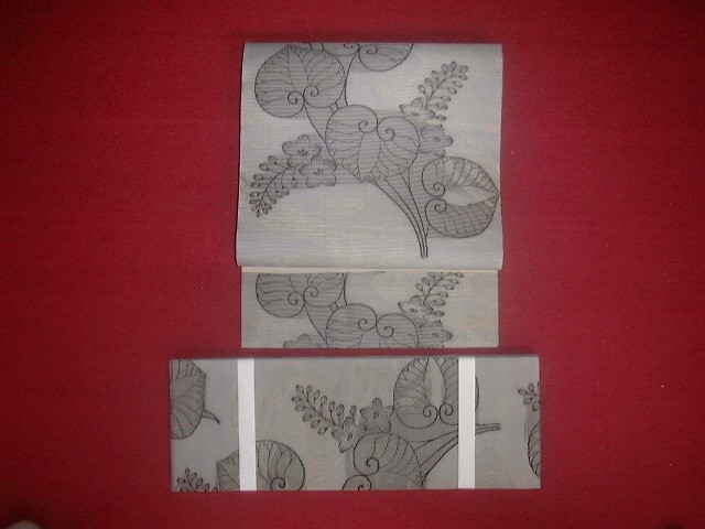 絽名古屋帯と半巾帯