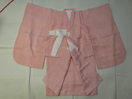 色揚げして仕立て直した３歳祝い着