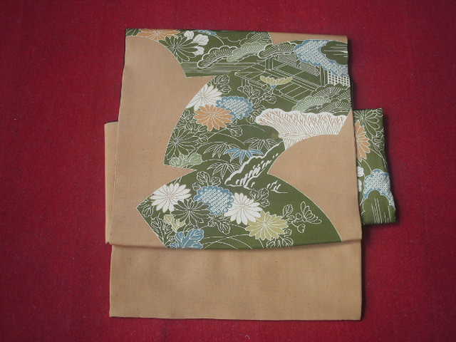 扇面作り帯