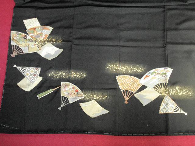 扇面留袖型箔加工