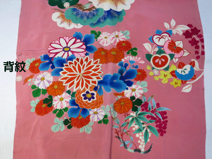 振袖の肩部分の柄足し後