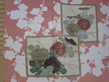 前部分に柄が出ない博多帯