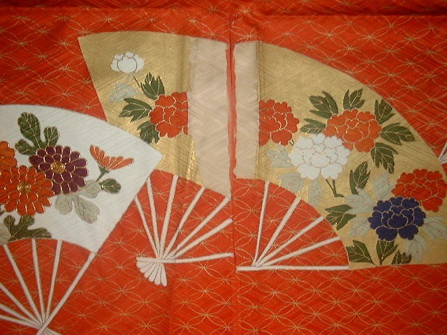 扇面振袖の袖付