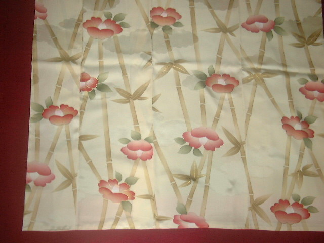 椿小紋仕上げ加工後