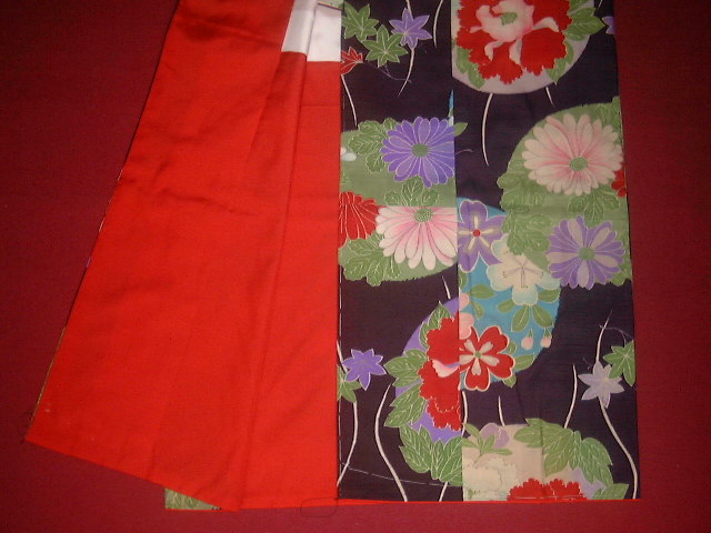 四つ身訪問着加工後