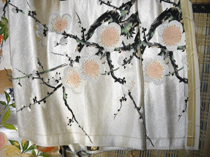 袋帯光琳梅模様