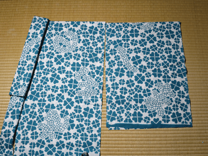 お太鼓を天地入れ替えた丸帯